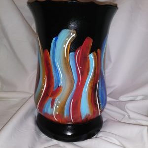 Multicolored vase